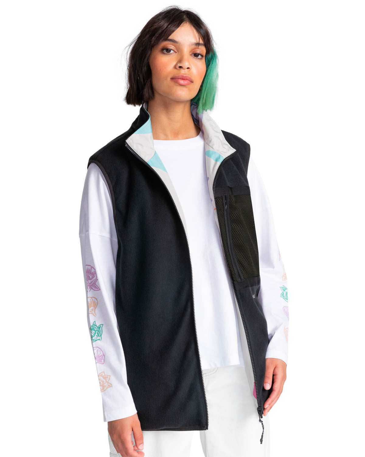 Pelago x Element vendbar vest, camo/sort