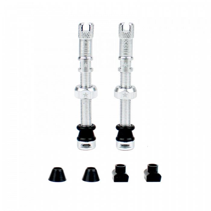 Juice Lubes Tubeless-ventiler 65mm, sølv