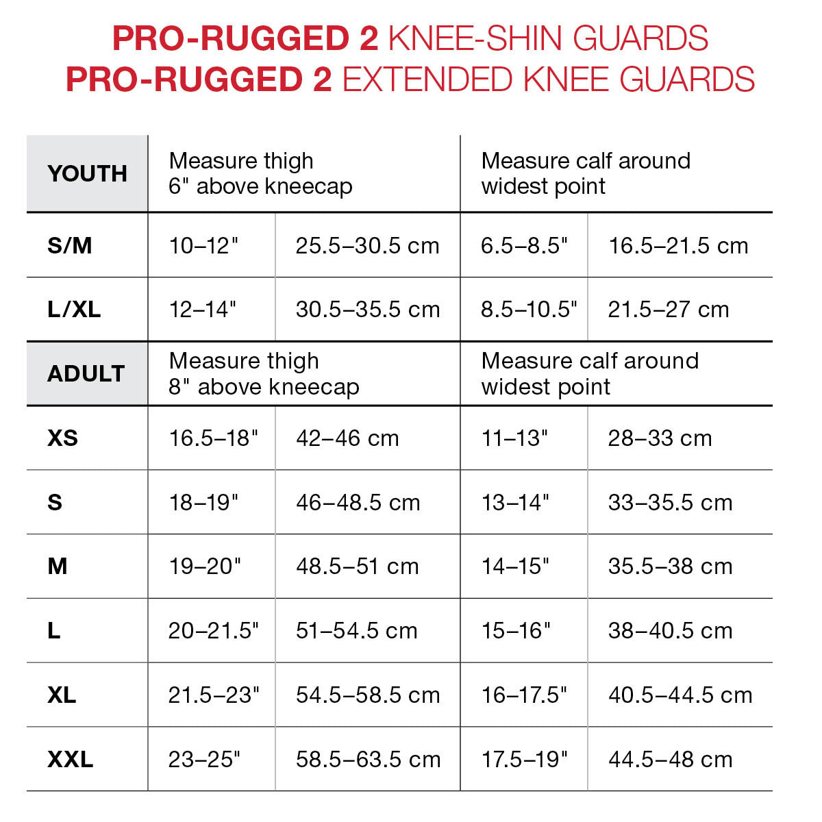 G-Form Youth Pro Rugged 2 knæ/skinneben, sort/sort