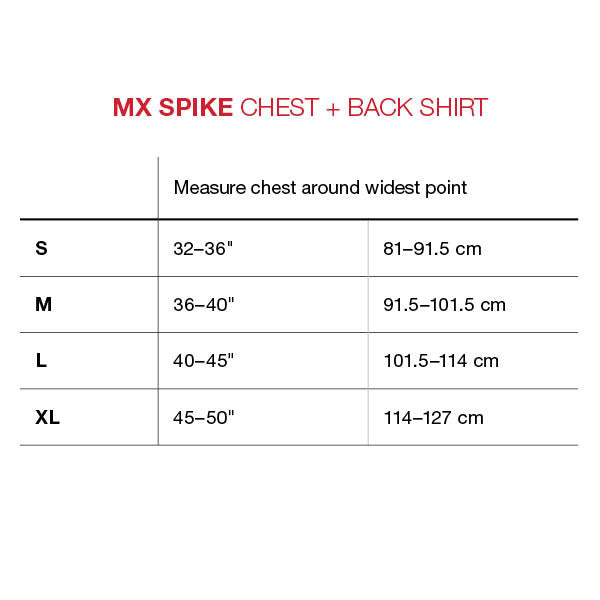 G-Form MX Spike bryst- og rygbeskytter, sort