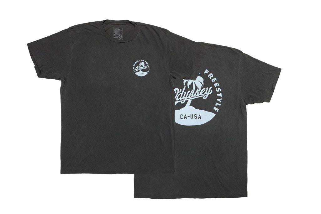 Odyssey Coast T-shirt S, black dye med lyseblå