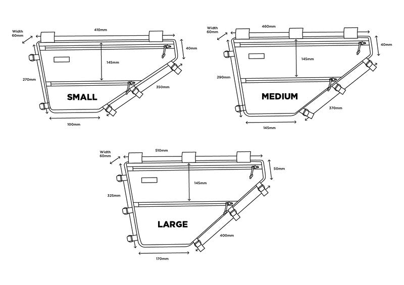 Restrap Steltaske Small, sort