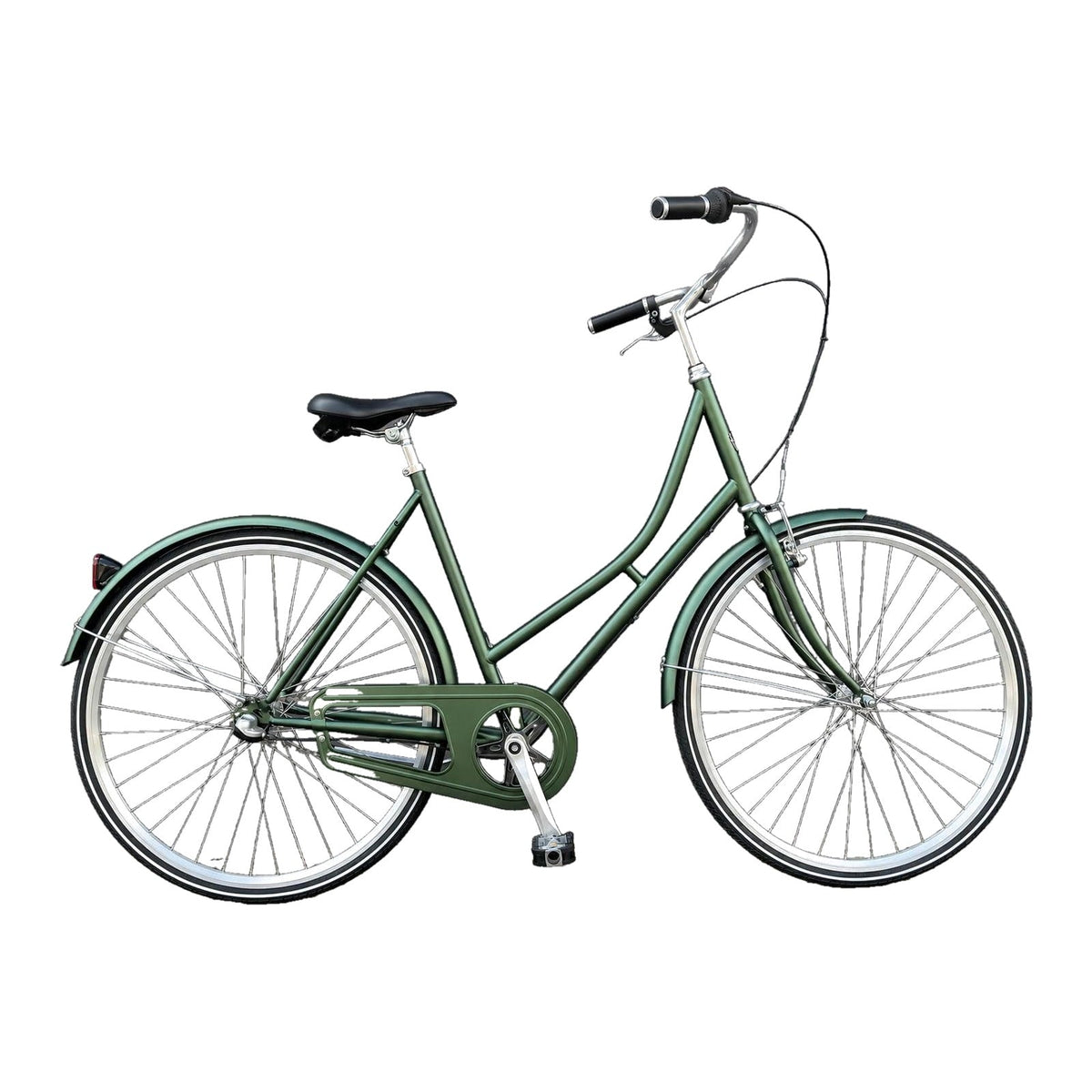 Retro damecykel i matgrøn – Cycle & Co Copenhagen