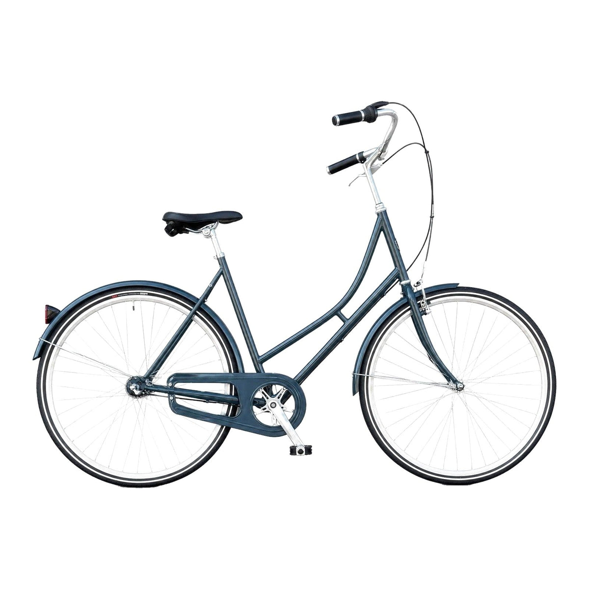 Retro damecykel i skiferblå – Cycle & Co Copenhagen
