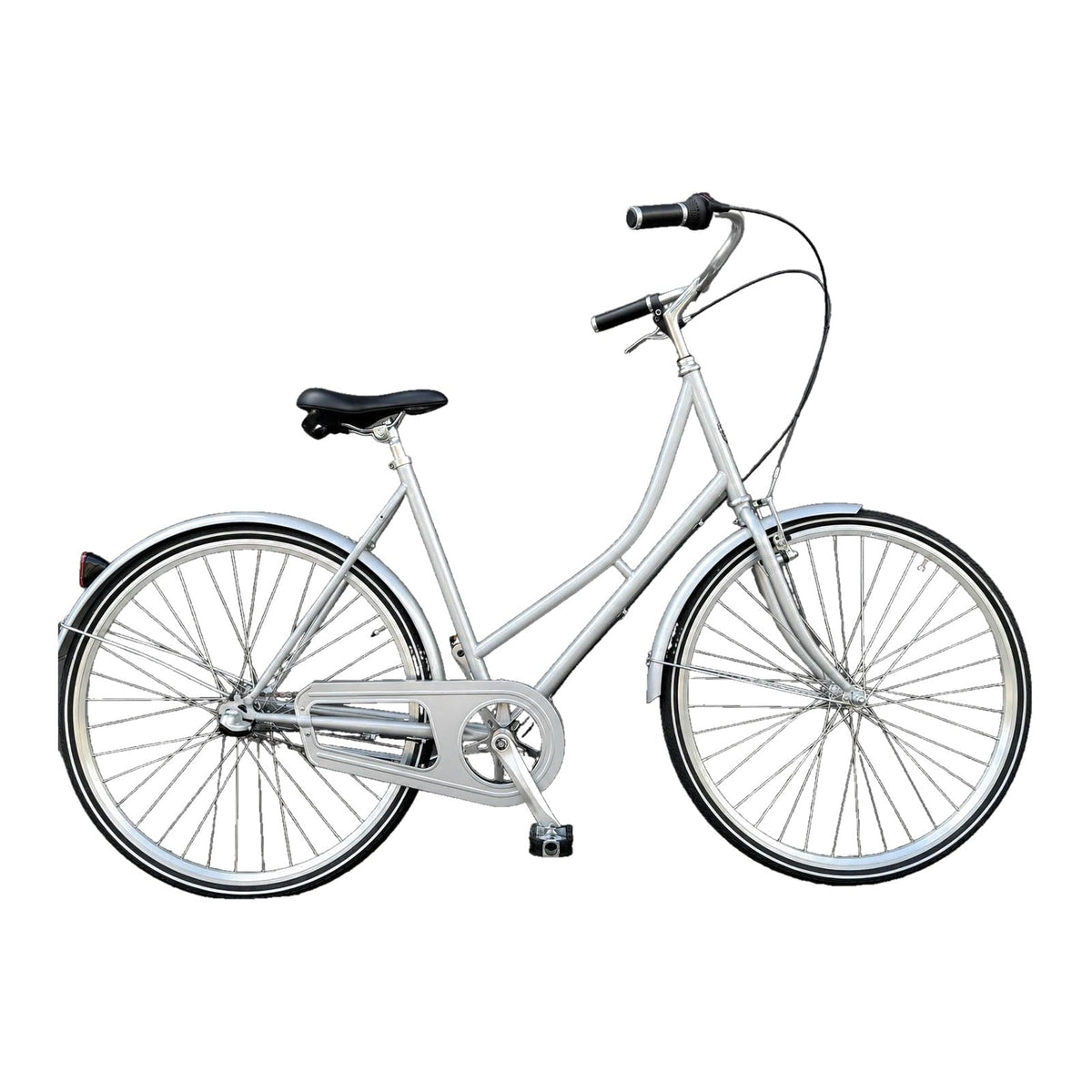 Retro damecykel i sølv – Cycle & Co Copenhagen
