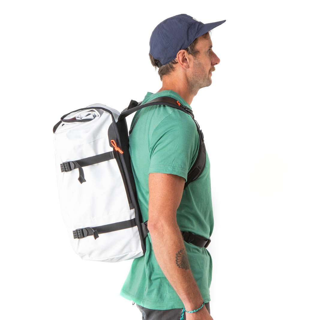 Restrap Rolltop rygsæk 40L, hvid