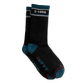 G-Form Mid-Calf sokker L/XL, sort/teal/grå