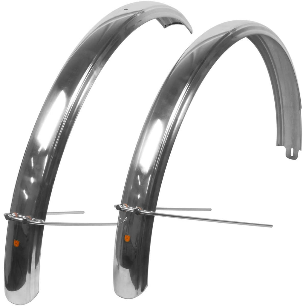 Velo Orange 700c Fluted skærme 63mm, sølv